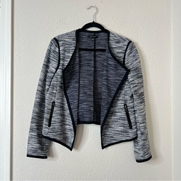 Ann Taylor Open Front Tweed Blazer Jacket Size Medium - Picture 4 of 8